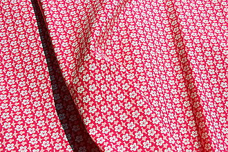 Textil - Malé růžové květy - 8517148_