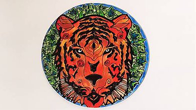 Obrazy - mandala Sila tigra - 8522125_