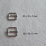 Galantéria - Prevliečna skracovacia spona 20 mm nikel - UŽŠIA - 8524192_