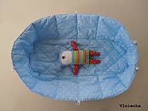 Detský textil - Hniezdo do vaničky kočíka MIMA XARI 100% bavlna Hviezdička svetlo modrá - 8524744_