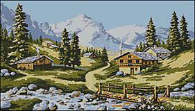 Návody a literatúra - K030 Jar v Alpách - predloha na vyšívanie - 8529876_