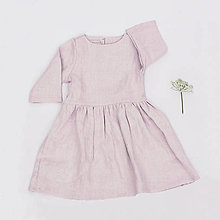 Detské oblečenie - Detské ľanové šaty - rôzne farby - 8527275_