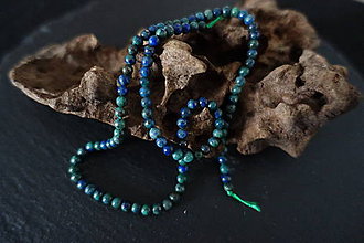 Minerály - Fenix (lapis lazuli a malachit) 4mm - 8533043_
