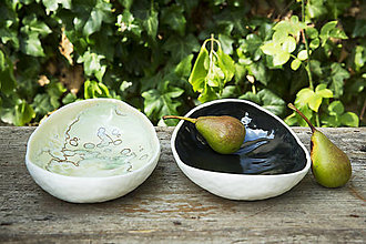 Nádoby - servírovacia miska chlieb z porcelánu / porcelain bowl - 8535614_