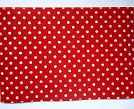 Textil - Filc bodkovaný - červený - 8542914_