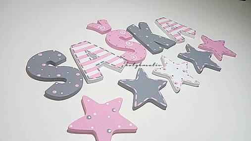 Tabuľky - Drevené  P Í S M E N Á  8cm - 8548215_