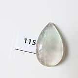 Minerály - Fluorit svetlučký / kabošon slza 16x26 - 8547759_