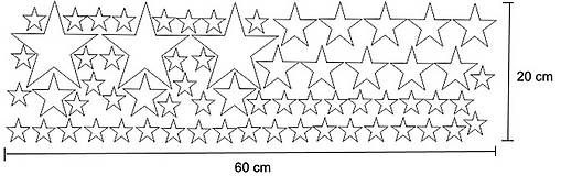 Dekorácie - Nálepky na stenu - Hviezdy (Mentolová) - 8548128_