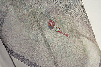 Šatky - Šifónová šatka s mapovým podkladom - 8556542_