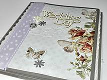 Papiernictvo - Svadobné leporelo - romantika s motýlikmi - 8557429_