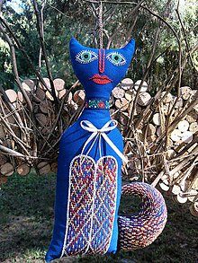 Dekorácie - mačička "...Chagallka" - 8560016_