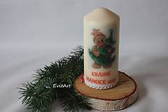 Sviečky - Vianočná sviečka - perníček - 8561559_