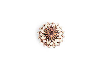 Pánske šperky - Ozdoba do chlopne Cubo Flower - 8568495_