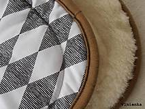 Detský textil - Bugaboo Seat Liner Graphic Grace fabric/ Podložka do kočíka Bugaboo/ Joolz SCANDI graphic grace black and white - 8565020_