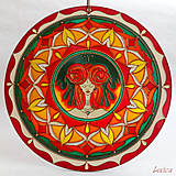 Dekorácie - Mandala BARAN-ARIES (Z kolekcie "ZODIAC" Mandaly podľa znamenia) - 8566968_