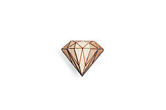 Pánske šperky - Ozdoba do chlopne Diamond Lapel - 8568902_