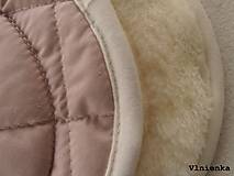 Detský textil - MERINO podložka do kočíka BUGABOO Bee / Buffalo/ Cameleon/ Donkey/ Joolz 100% WOOL Seat Liner DUSTY PINK Púdrová ružová - 8568913_