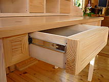 Nábytok - Štýlový písací stôl s nadstavbou - 8569179_