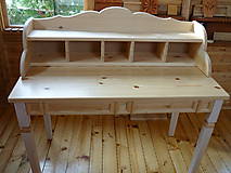 Nábytok - Štýlový písací stôl s nadstavbou - 8569187_