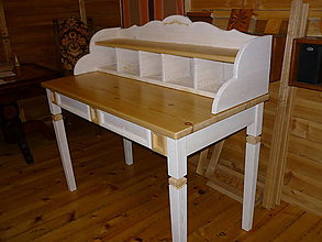 Nábytok - Štýlový písací stôl s nadstavbou - 8569155_
