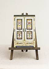 Dekorácie - Miniatúrna starožitná skrinka - Chateau - 8572356_