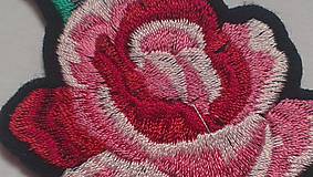 Galantéria - Nažehľovačka Ružová ružička - typ B. (NZ319) - 8573088_