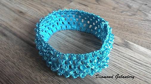 Komponenty - Elastická čelenka tyrkys - 8577595_