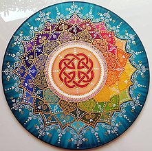 Dekorácie - Mandala šťastia a energie - 8578176_