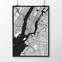 Obrazy - NEW YORK, minimalistický, biely - 8577384_