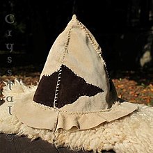 Čiapky, čelenky, klobúky - Kožená čiapka Remeselník doby železnej, inšpirované nálezom Hallstatt - 8576827_