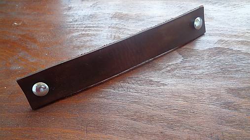 Nábytok - Kožené madlo - na dve skrutky - 8582145_