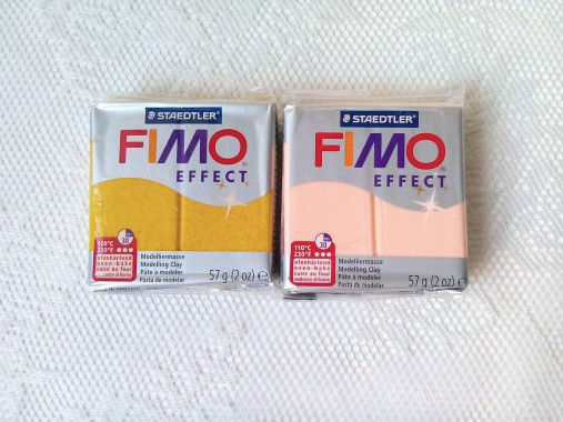 Fimo Effect (zlatá/pastel broskyňa)