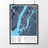 Obrazy - NEW YORK, moderný, tmavomodrý - 8592591_