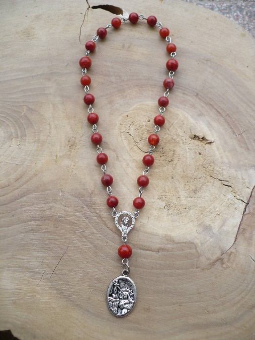 Náhrdelníky - ruženec svätej Rity - 8596982_