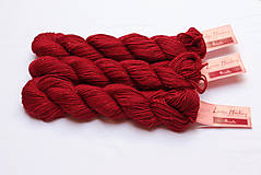 Galantéria - Louisa Harding - červená so zlatým vláknom - vypredaj - 8602448_