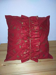 Úžitkový textil - Vianočný vankúš - 8602140_
