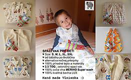 Detský textil - Spaci vak pre deti 100% Merino Top s kašmírom BODKA fialová - 8604477_