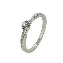Prstene - Briliantový prsteň XIIIB - 8604172_