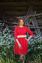 Šaty - Červené šaty - 8607464_