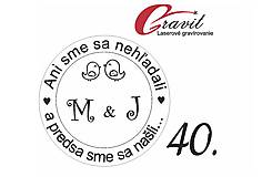 Svadobné razitko na želanie 40