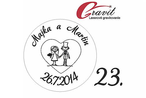 Materiál ručne robený - Svadobne razítko 23 - 8613537_