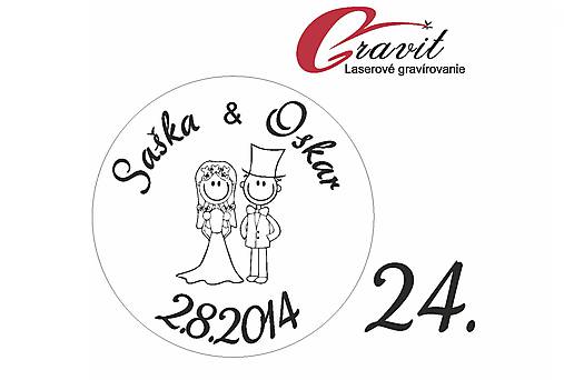 Materiál ručne robený - Svadobne razítko 24 - 8613544_