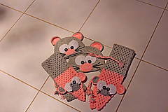 Detské čiapky - Myšky v ružovom - 8618799_