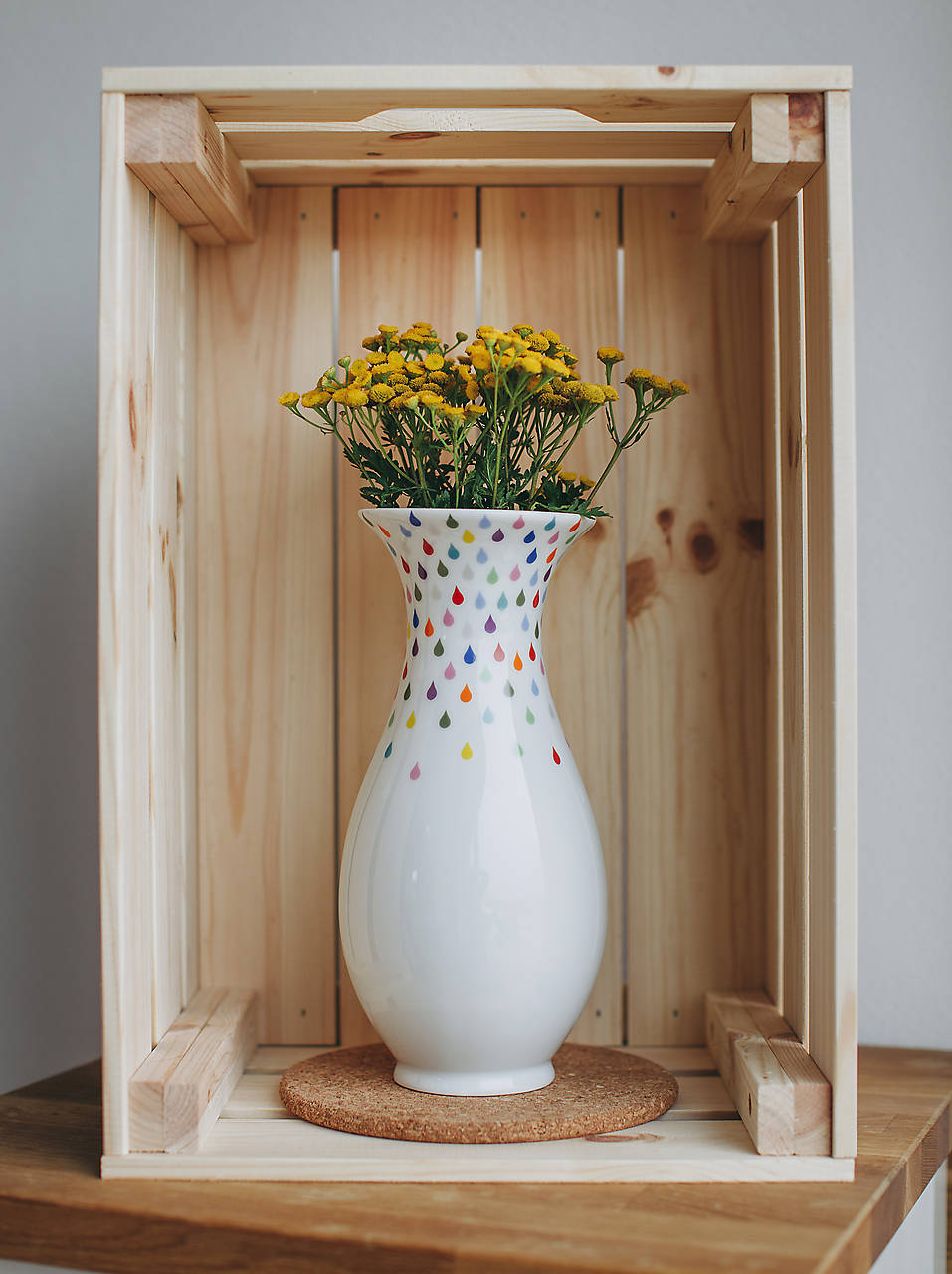 Barvy deště - porcelánová váza 20 cm