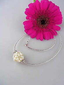 Náhrdelníky - Luxusný náhrdelník pravé perly, striebro - 8620677_