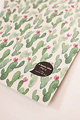 Obalový materiál - Papierová obálka / vrecko "cactus" - 8620980_