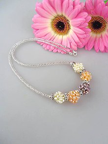 Náhrdelníky - Perly trojfarebný náhrdelník - 8627285_