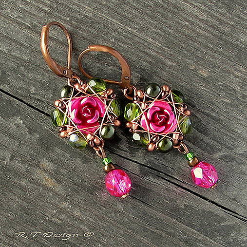 Náušnice - Náušničky KRÁLOVNA KVĚTIN II - 8624269_