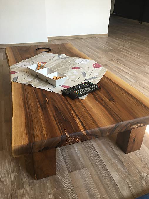 Nábytok - Konferenčný stolík - WALNUT - 8629372_