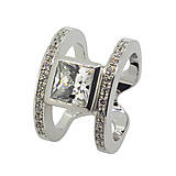 Prstene - Mohutný prsteň z bieleho zlata - 8631438_